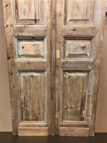 Antique French Double Doors (36.75x94) Raised Panel Doors, European Doors A584