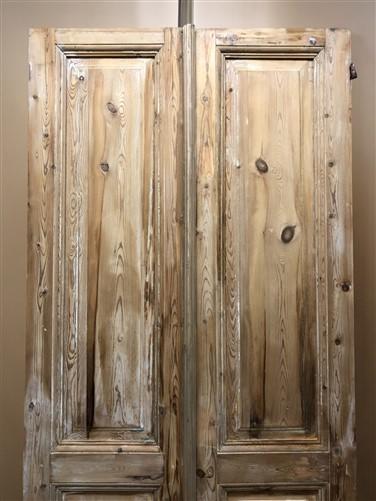 Antique French Double Doors (36.75x94) Raised Panel Doors, European Doors A584