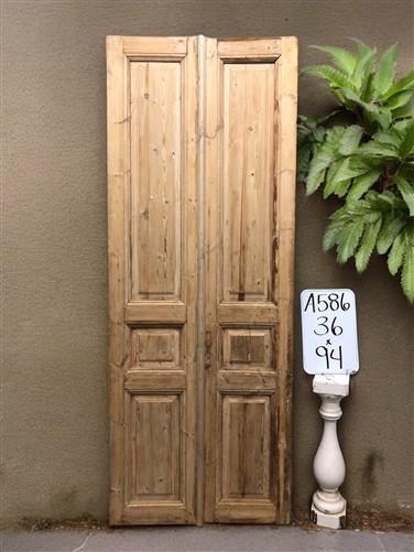 Antique French Double Doors (36x94) Raised Panel Doors, European Doors A586