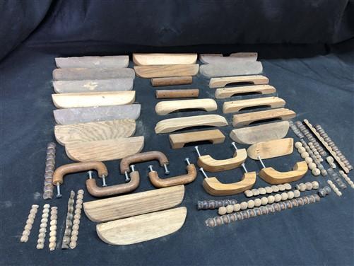 Lot Wooden Drawer Knob Pulls, Vintage Salvage Hardware, Cupboard Latch Catch B, by The Old Grainery (cabinet, cupboard, de...