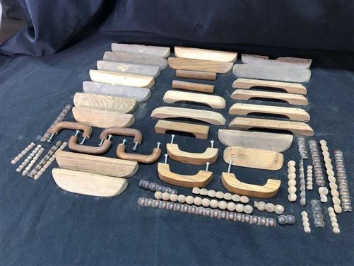 Lot Wooden Drawer Knob Pulls, Vintage Salvage Hardware, Cupboard Latch Catch B, by The Old Grainery (cabinet, cupboard, de...