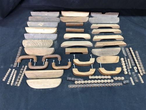 Lot Wooden Drawer Knob Pulls, Vintage Salvage Hardware, Cupboard Latch Catch B, by The Old Grainery (cabinet, cupboard, de...