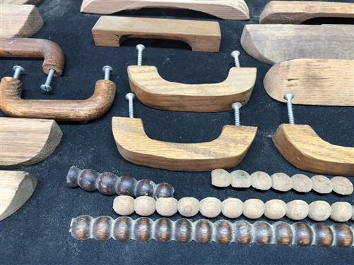 Lot Wooden Drawer Knob Pulls, Vintage Salvage Hardware, Cupboard Latch Catch B, by The Old Grainery (cabinet, cupboard, de...