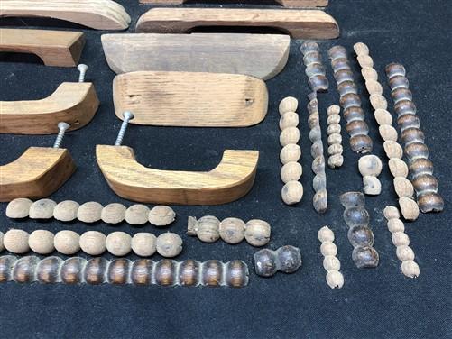 Lot Wooden Drawer Knob Pulls, Vintage Salvage Hardware, Cupboard Latch Catch B, by The Old Grainery (cabinet, cupboard, de...