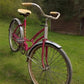 Bicycle - 1966 Columbia Pink Girls Bicycle, Pink Step Through Girls Bike, Serial #R595005 by The Old Grainery (1 speed, 19...