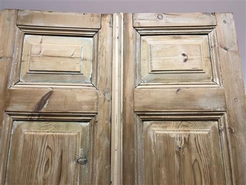 Antique French Double Doors (39x96.75) Raised Panel Doors, European Doors A587