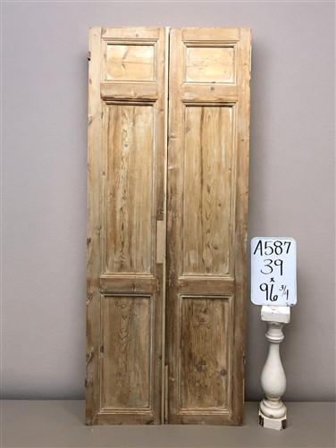 Antique French Double Doors (39x96.75) Raised Panel Doors, European Doors A587