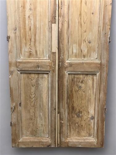 Antique French Double Doors (39x96.75) Raised Panel Doors, European Doors A587
