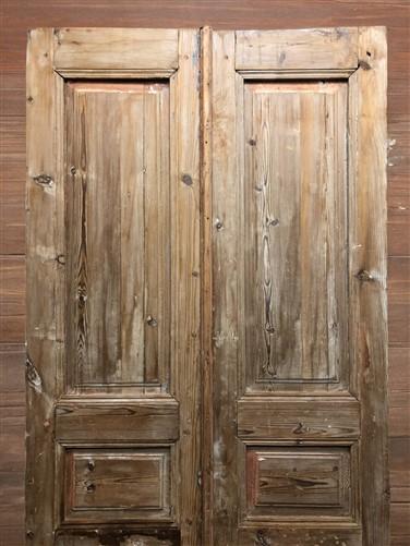 Antique French Double Doors (40x93) European Doors, Raised Panel Doors A589