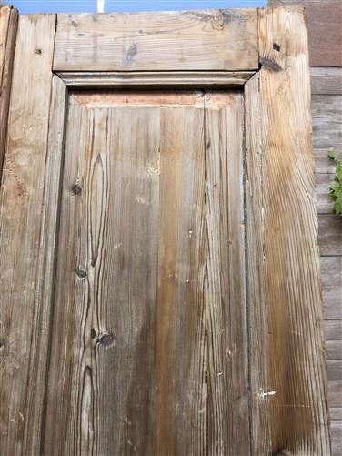 Antique French Double Doors (40x93) European Doors, Raised Panel Doors A589