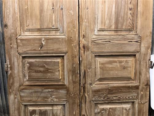 Antique French Double Doors (40x93) European Doors, Raised Panel Doors A589
