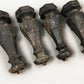 Piano Legs - 4 Wooden Piano Legs, Ornate Harvest Folk Art Table Legs Vintage Furniture Legs B by The Old Grainery (brown,...