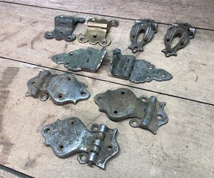 ice box - Ice Box Hardware, Vintage Latch Door Hinge, Salvage Cooler Chest Handle Lock A4, by The Old Grainery (chest, coo...