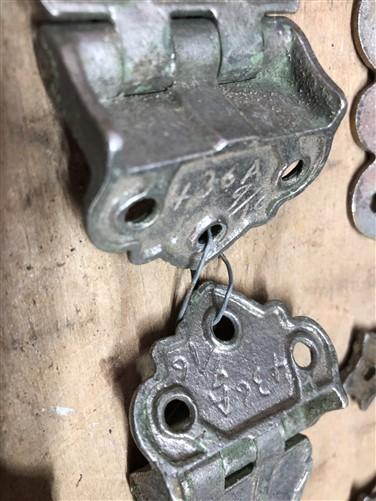 Ice Box Hardware, Vintage Latch Door Hinge, Salvage Cooler Chest