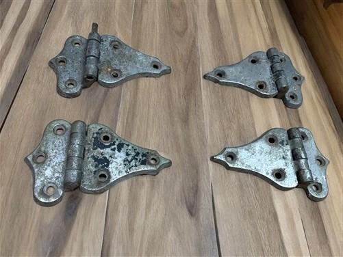 Hinges - Ice Box Hardware, Vintage Latch Door Hinge, Salvage Cooler Chest Handle Lock Z, by The Old Grainery (2 pair, ches...