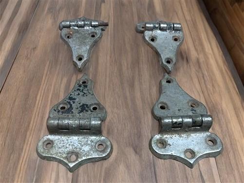 Hinges - Ice Box Hardware, Vintage Latch Door Hinge, Salvage Cooler Chest Handle Lock Z, by The Old Grainery (2 pair, ches...
