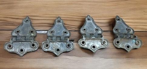 Hinges - Ice Box Hardware, Vintage Latch Door Hinge, Salvage Cooler Chest Handle Lock Z, by The Old Grainery (2 pair, ches...