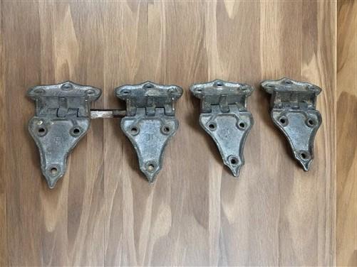 Hinges - Ice Box Hardware, Vintage Latch Door Hinge, Salvage Cooler Chest Handle Lock Z, by The Old Grainery (2 pair, ches...