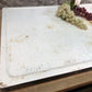 Black & White Porcelain Table Top Panel, Kitchen Cupboard Hoosier Enamel A24,
