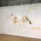 Black & White Porcelain Table Top Panel, Kitchen Cupboard Hoosier Enamel A24,