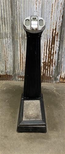Scale - Vintage Coin Operated Scale. Cast Iron Scale, Standing Athletic Weight Scale by The Old Grainery (Arcade, athletic...