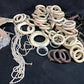 Lot Wood Curtain Drapery Ring Hardware Hooks, Vintage Cream Curtain Rings, by The Old Grainery (Beige, bracket, brown)