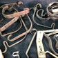Lot Wood Curtain Drapery Ring Hardware Hooks, Vintage Cream Curtain Rings, by The Old Grainery (Beige, bracket, brown)