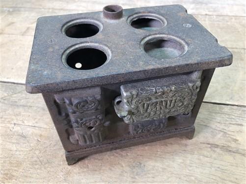 Salesman Sample - Venus Cast Iron Stove Salesmans Sample, Vintage Advertising Play Toy Cookstove, by The Old Grainery (adv...