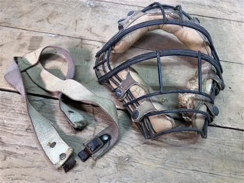Catchers Face Mask Guard, Vintage Protective Baseball Sports Safety Gear, by The Old Grainery (Baseball, catcher, Face)