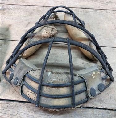 Catchers Face Mask Guard, Vintage Protective Baseball Sports Safety Gear, by The Old Grainery (Baseball, catcher, Face)