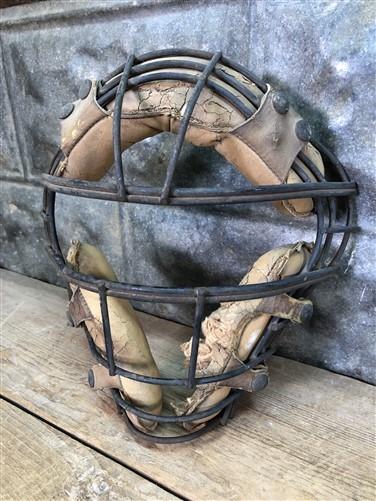 Catchers Face Mask Guard, Vintage Protective Baseball Sports Safety Gear, by The Old Grainery (Baseball, catcher, Face)