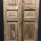 Antique French Double Doors (40.5x95) European Doors, Raised Panel Doors A609