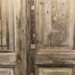 Antique French Double Doors (40.5x95) European Doors, Raised Panel Doors A609