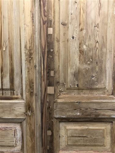 Antique French Double Doors (40.5x95) European Doors, Raised Panel Doors A609