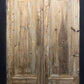 Antique French Double Doors (40.5x95) European Doors, Raised Panel Doors A609