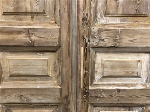 Antique French Double Doors (40.5x95) European Doors, Raised Panel Doors A609