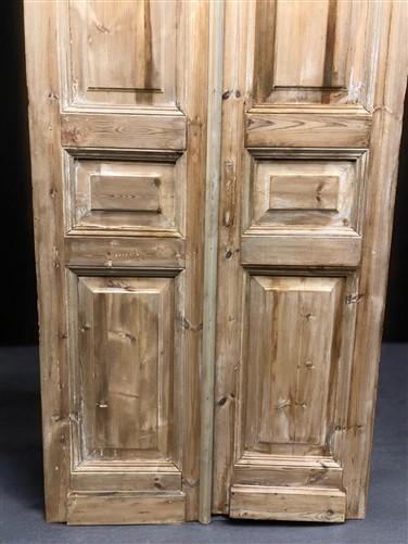 Antique French Double Doors (38.5x95) Raised Panel Doors, European Doors A613