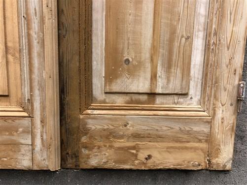 Antique French Double Doors (43.5x103.5) European Doors, Raised Panel Doors A617