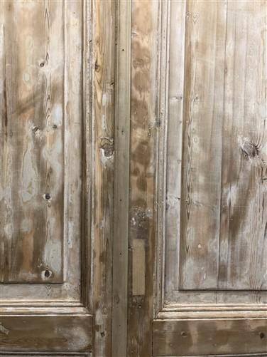 Antique French Double Doors (43.5x103.5) European Doors, Raised Panel Doors A617