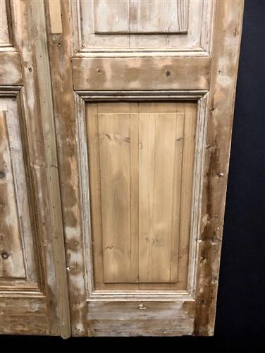Antique French Double Doors (43.5x103.5) European Doors, Raised Panel Doors A617