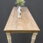 table - 8' Harvest Table, Chunky Wood Leg, Antiqued Farmhouse, Kitchen Island, Country B by The Old Grainery (American, Co...