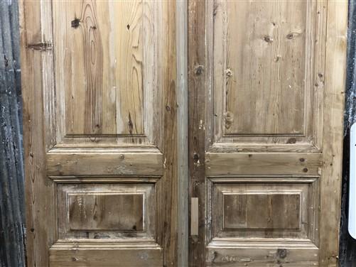 Antique French Double Doors (41.75x86.5) European Doors, Raised Panel Doors A624