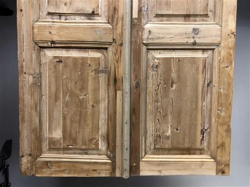 Antique French Double Doors (41.75x86.5) European Doors, Raised Panel Doors A624