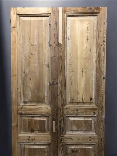 Antique French Double Doors (41.75x86.5) European Doors, Raised Panel Doors A624