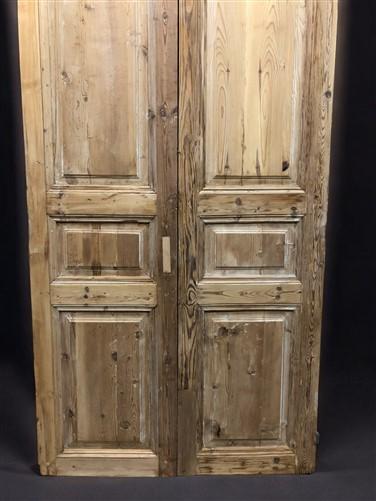 Antique French Double Doors (41.75x86.5) European Doors, Raised Panel Doors A624