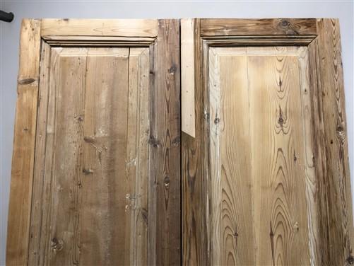 Antique French Double Doors (41.75x86.5) European Doors, Raised Panel Doors A624