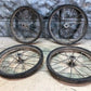 Buggy wheels - 4 Vintage Metal Spoke Baby Buggy Wheels Pedal Car Garden Cart Pumpkin Wagon A46, by The Old Grainery (baby...