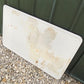 Black & White Porcelain Table Top Panel, Kitchen Cupboard Hoosier Enamel A16,