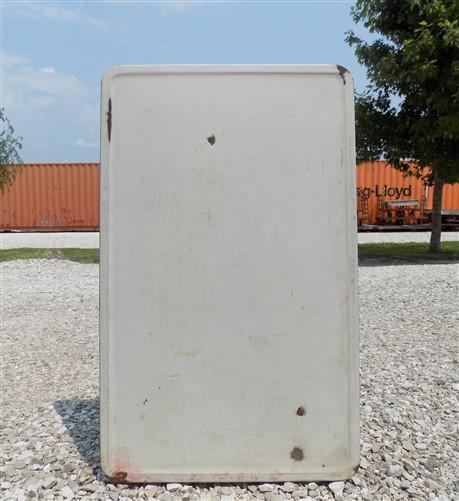 table top - Blue & White Porcelain Table Top Panel, Kitchen Cupboard Hoosier Enamel A34, by The Old Grainery (blue edge, c...