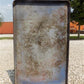 table top - Blue & White Porcelain Table Top Panel, Kitchen Cupboard Hoosier Enamel A34, by The Old Grainery (blue edge, c...